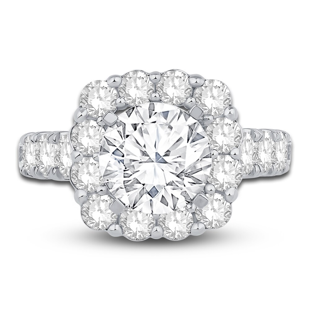 Engagement Ring 2 ct tw Round 14K White Gold KgbPmUe7 Engagement Ring 2 ct tw Round 14K White Gold KgbPmUe7