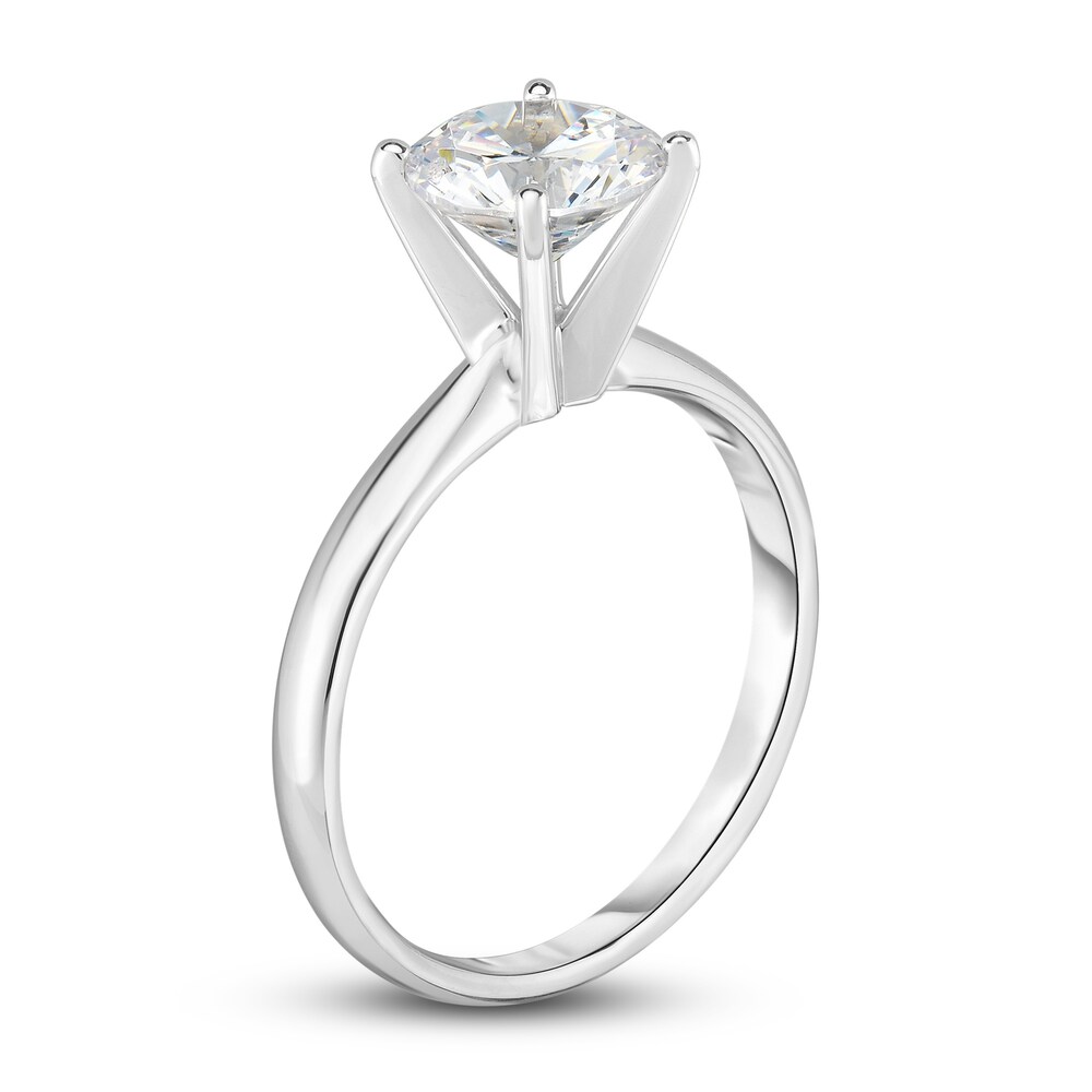 Diamond Solitaire Engagement Ring 1/2 ct tw Round 14K White Gold (I2/I) KzgG7Xs7 Diamond Solitaire Engagement Ring 1/2 ct tw Round 14K White Gold (I2/I) KzgG7Xs7