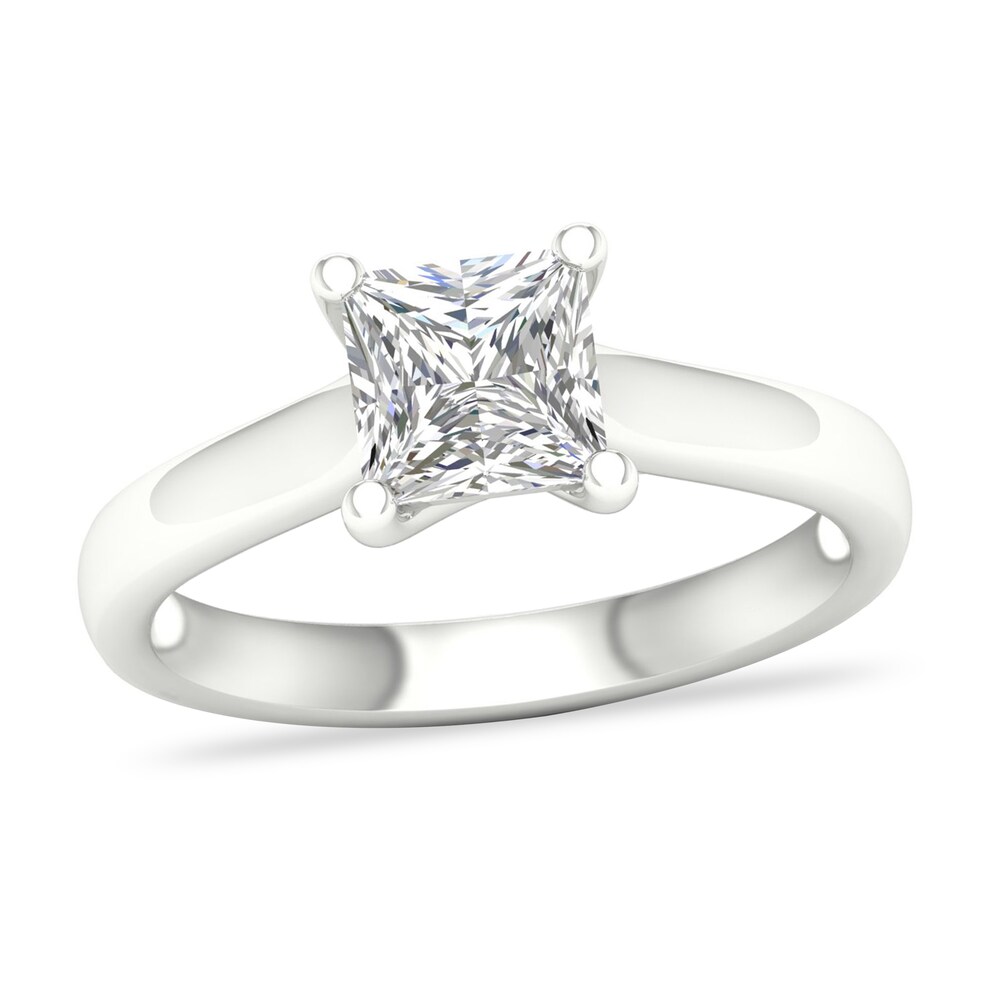 Diamond Solitaire Ring 1-1/2 ct tw Princess-cut Platinum (I2/I) L1Xh5PXg Diamond Solitaire Ring 1-1/2 ct tw Princess-cut Platinum (I2/I) L1Xh5PXg
