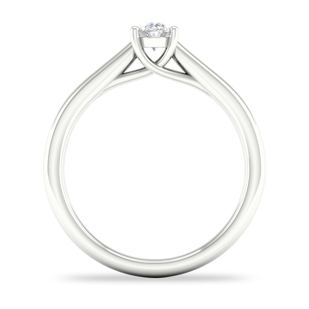 Diamond Solitaire Ring 1/3 ct tw Oval-cut 14K White Gold (SI2/I) L2W35n7H Diamond Solitaire Ring 1/3 ct tw Oval-cut 14K White Gold (SI2/I) L2W35n7H