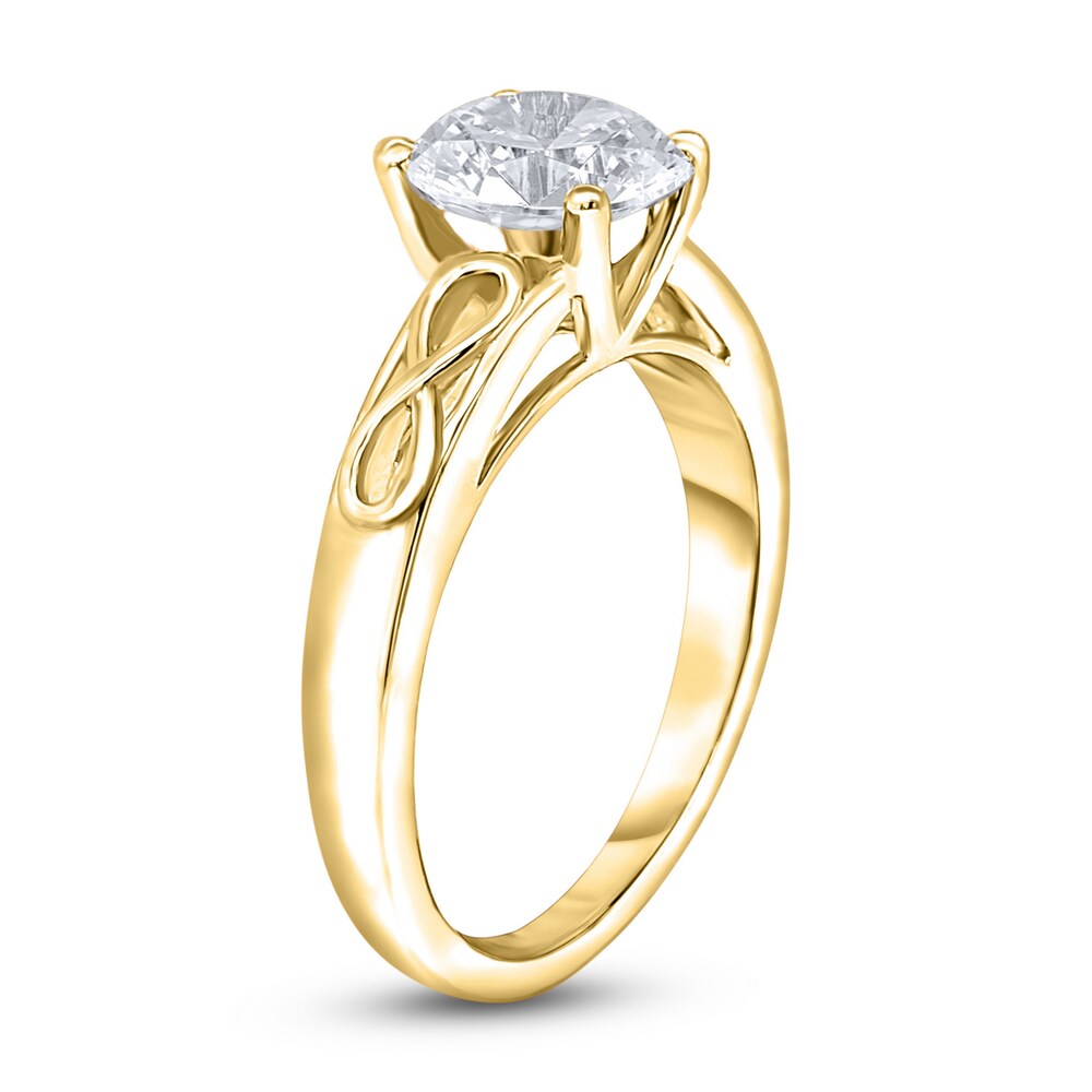 Diamond Solitaire Infinity Engagement Ring 1-1/2 ct tw Round 14K Yellow Gold (I2/I) L3fDxMRD Diamond Solitaire Infinity Engagement Ring 1-1/2 ct tw Round 14K Yellow Gold (I2/I) L3fDxMRD