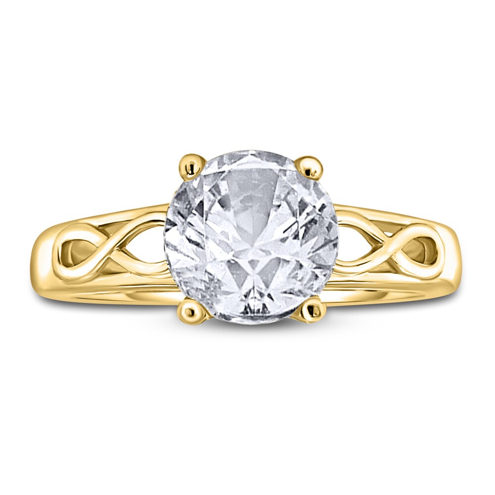 Diamond Solitaire Infinity Engagement Ring 1-1/2 ct tw Round 14K Yellow Gold (I2/I) L3fDxMRD Diamond Solitaire Infinity Engagement Ring 1-1/2 ct tw Round 14K Yellow Gold (I2/I) L3fDxMRD