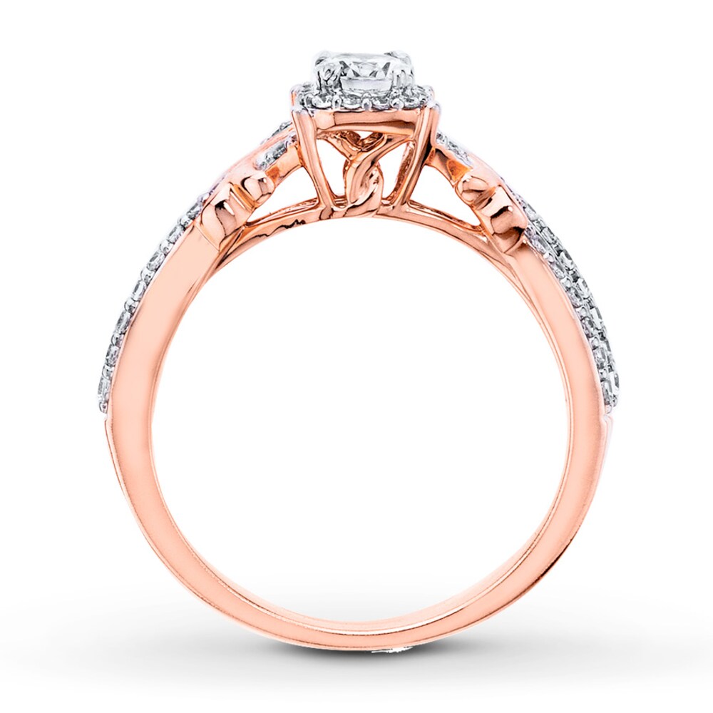 Diamond Engagement Ring 5/8 ct tw Round-cut 14K Two-Tone Gold Leeoqg3N Diamond Engagement Ring 5/8 ct tw Round-cut 14K Two-Tone Gold Leeoqg3N