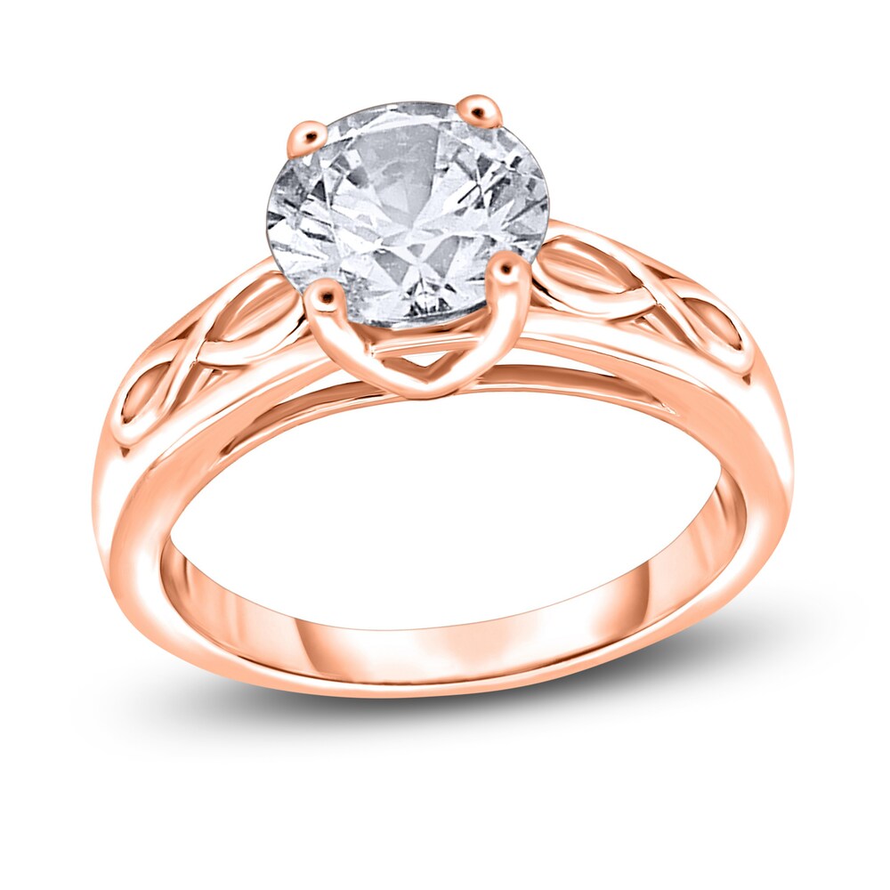 Diamond Solitaire Infinity Engagement Ring 3/4 ct tw Round 14K Rose Gold (I2/I) Lhgyn3UY Diamond Solitaire Infinity Engagement Ring 3/4 ct tw Round 14K Rose Gold (I2/I) Lhgyn3UY