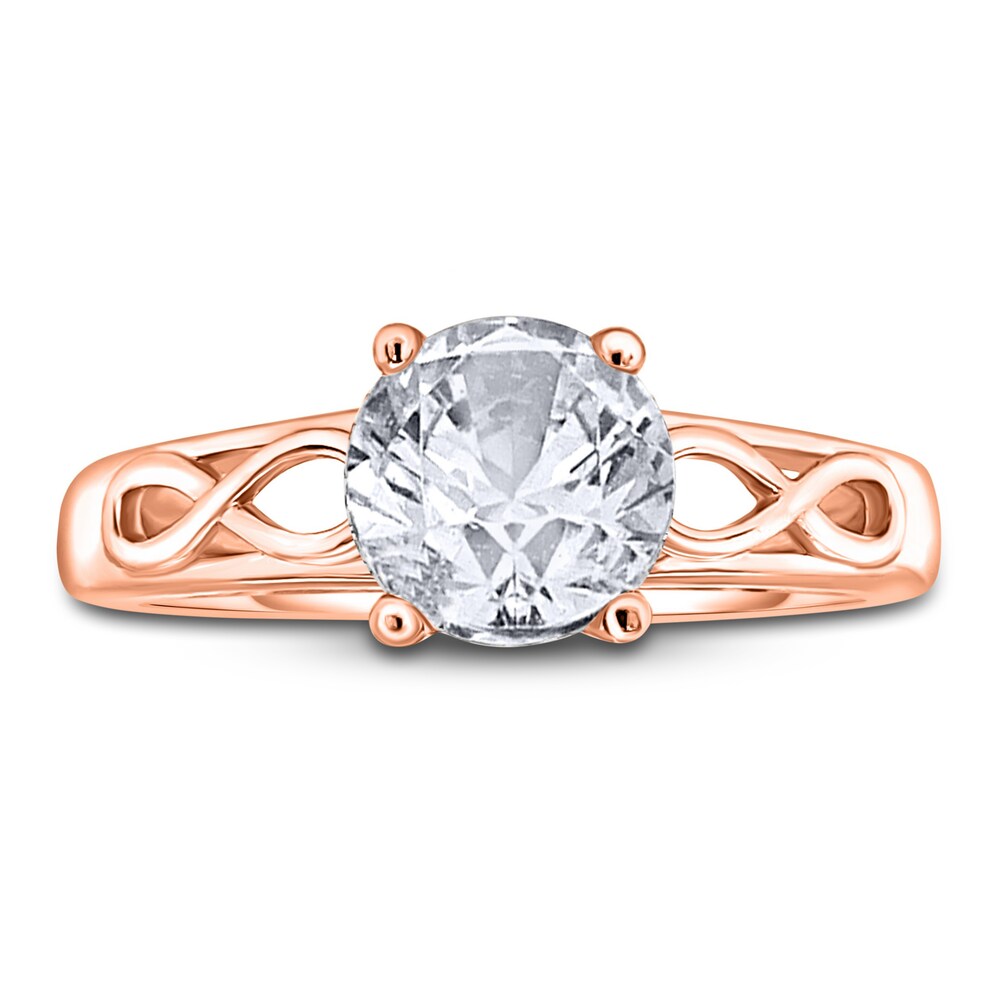 Diamond Solitaire Infinity Engagement Ring 3/4 ct tw Round 14K Rose Gold (I2/I) Lhgyn3UY Diamond Solitaire Infinity Engagement Ring 3/4 ct tw Round 14K Rose Gold (I2/I) Lhgyn3UY