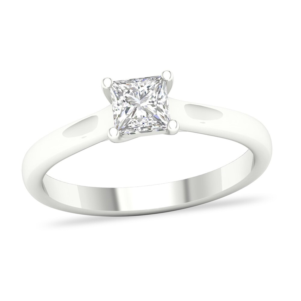 Diamond Solitaire Ring 3/4 ct tw Princess-cut 14K White Gold (SI2/I) LyuVW4Ic Diamond Solitaire Ring 3/4 ct tw Princess-cut 14K White Gold (SI2/I) LyuVW4Ic
