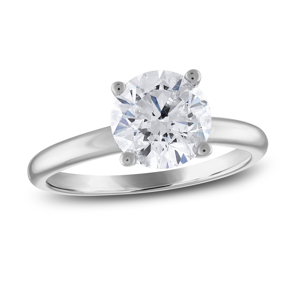 Diamond Solitaire Engagement Ring 2 ct tw Round 14K White Gold (I2/I) M7G6tz5g Diamond Solitaire Engagement Ring 2 ct tw Round 14K White Gold (I2/I) M7G6tz5g