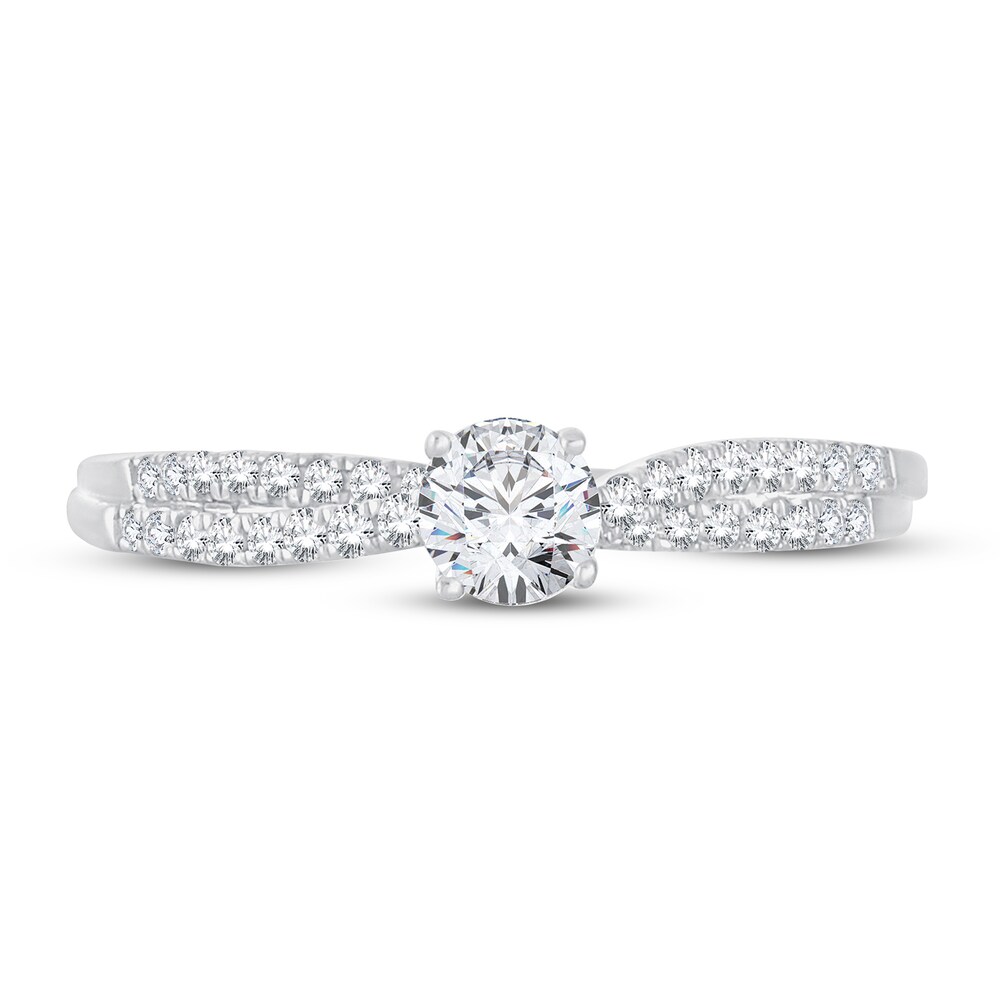 Diamond Engagement Ring 1/2 ct tw Round 14K White Gold MEQKIGYJ Diamond Engagement Ring 1/2 ct tw Round 14K White Gold MEQKIGYJ