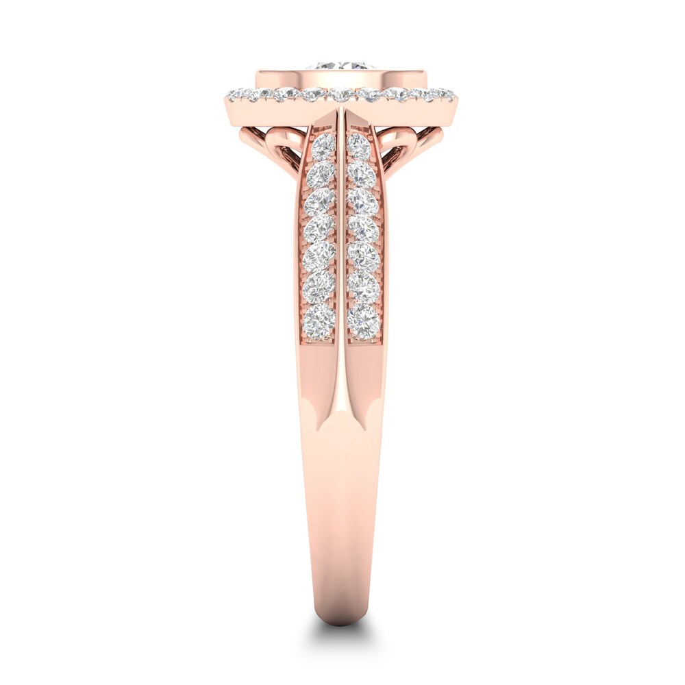 Diamond Ring 3/4 ct tw Round-cut 14K Rose Gold MFtaj7Lc Diamond Ring 3/4 ct tw Round-cut 14K Rose Gold MFtaj7Lc