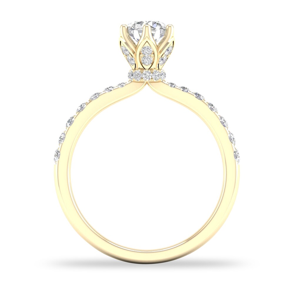 Diamond Ring 3/4 ct tw Round-cut 14K Yellow Gold MKjDymus Diamond Ring 3/4 ct tw Round-cut 14K Yellow Gold MKjDymus