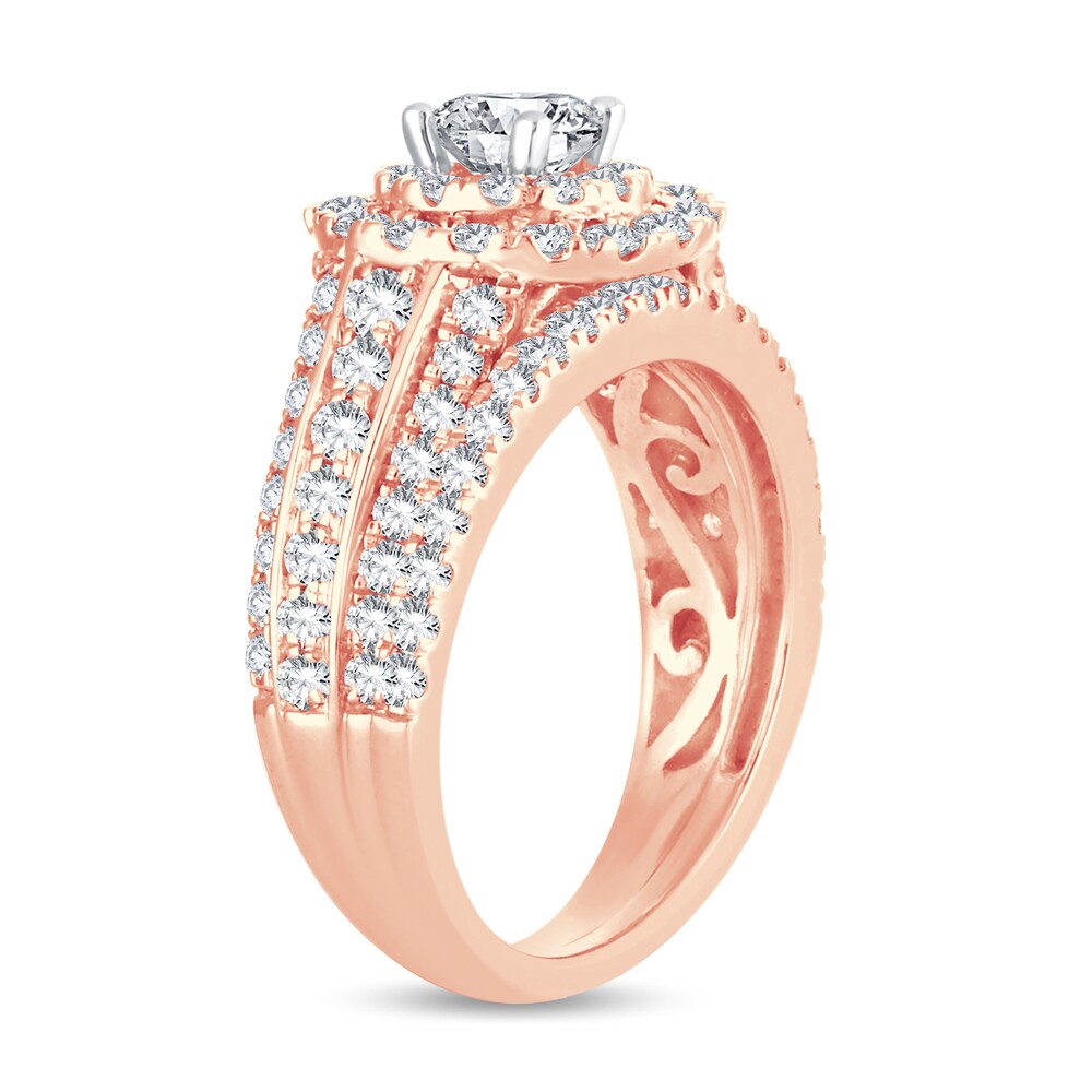 Diamond Bridal Set 2 ct tw Round 14K Rose Gold MiH71q6r Diamond Bridal Set 2 ct tw Round 14K Rose Gold MiH71q6r