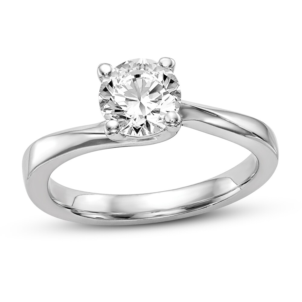 Diamond Solitaire Engagement Ring 1 ct tw Round 14K White Gold (I1/I) MpSHYqua Diamond Solitaire Engagement Ring 1 ct tw Round 14K White Gold (I1/I) MpSHYqua
