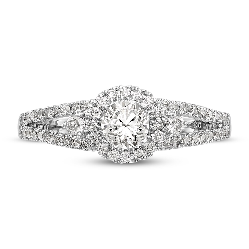 Diamond Engagement Ring 7/8 ct tw Round 14K White Gold N30fZnt8 Diamond Engagement Ring 7/8 ct tw Round 14K White Gold N30fZnt8