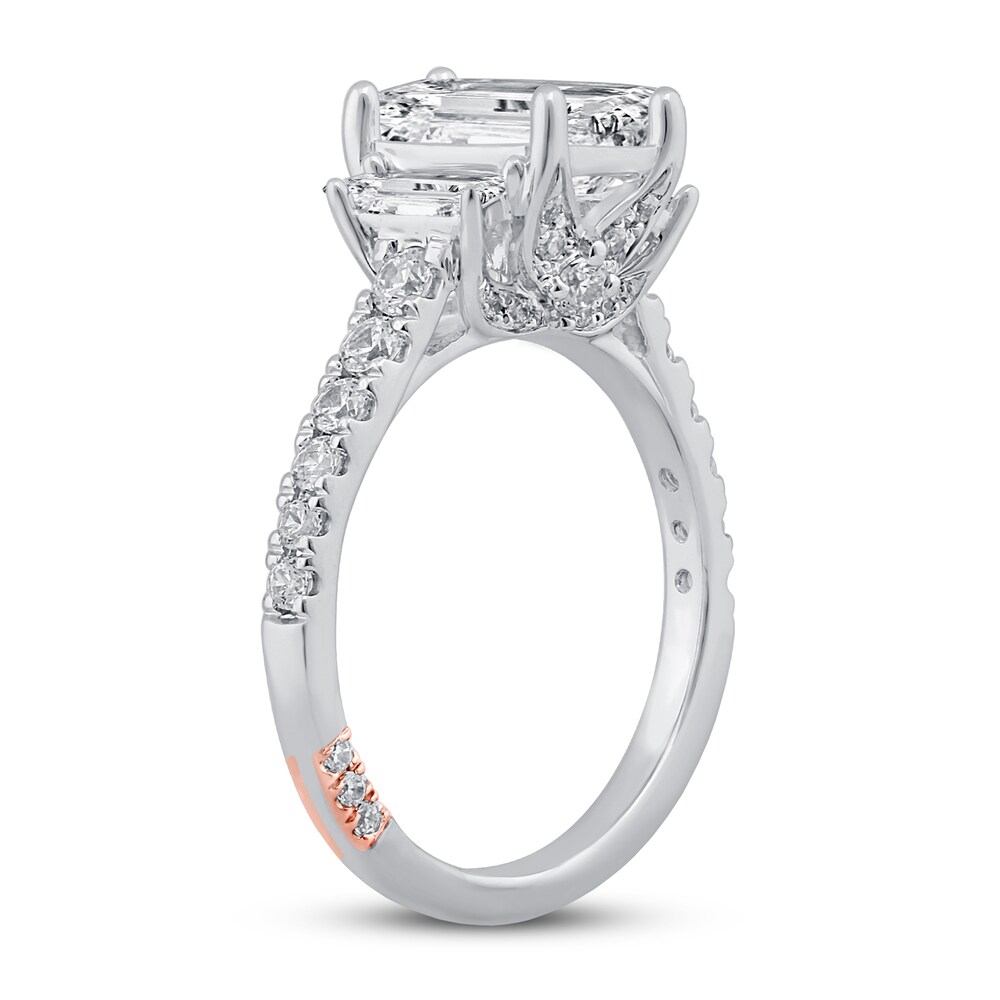 Pnina Tornai Deco Love Diamond Engagement Ring 2-7/8 ct tw Emerald/ Baguette/Round 14K White Gold N3g4vK4j Pnina Tornai Deco Love Diamond Engagement Ring 2-7/8 ct tw Emerald/ Baguette/Round 14K White Gold N3g4vK4j