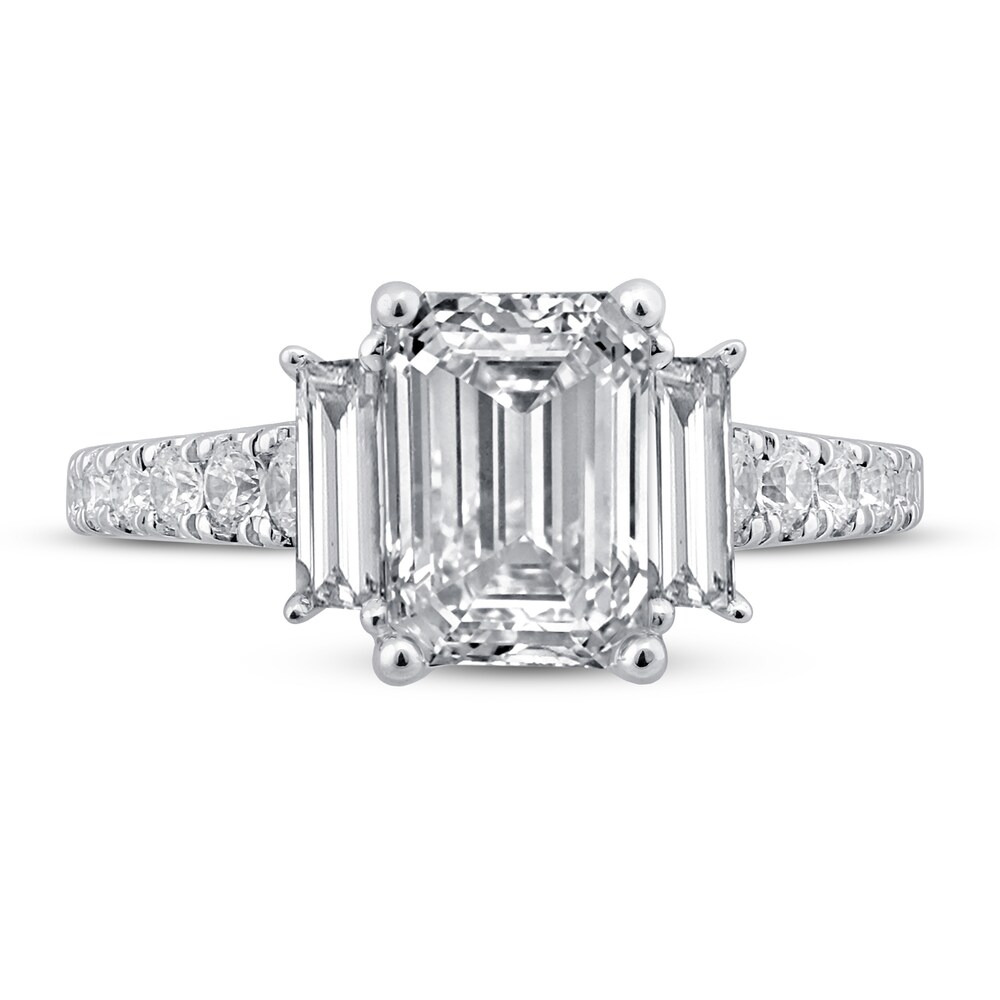 Pnina Tornai Deco Love Diamond Engagement Ring 2-7/8 ct tw Emerald/ Baguette/Round 14K White Gold N3g4vK4j Pnina Tornai Deco Love Diamond Engagement Ring 2-7/8 ct tw Emerald/ Baguette/Round 14K White Gold N3g4vK4j