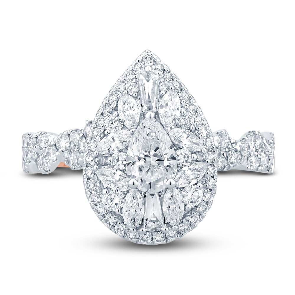 Pnina Tornai Diamond Engagement Ring 1-1/2 ct tw Pear/Marquise /Baguette/Round 14K White Gold N4uDX97R Pnina Tornai Diamond Engagement Ring 1-1/2 ct tw Pear/Marquise /Baguette/Round 14K White Gold N4uDX97R