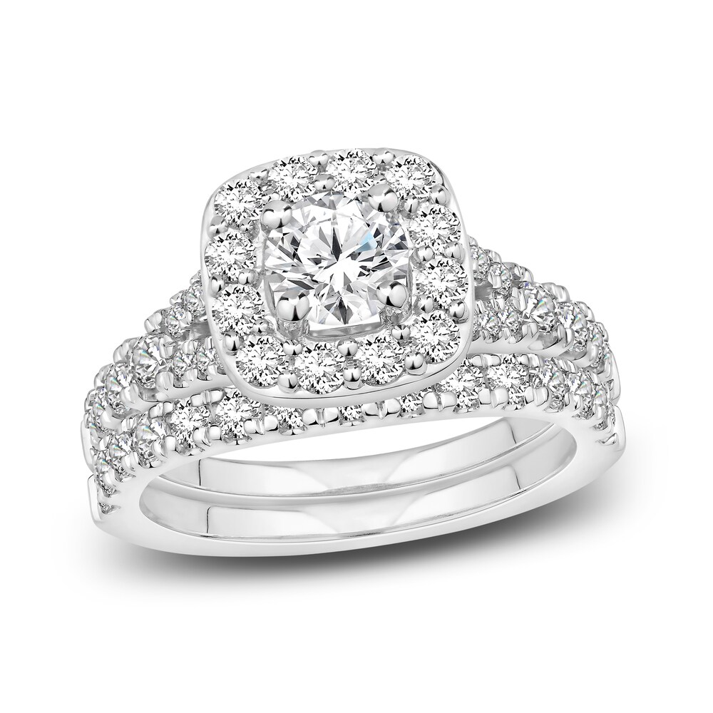 Diamond Bridal Set 1-7/8 ct tw Round 14K White Gold NBD2AGsQ