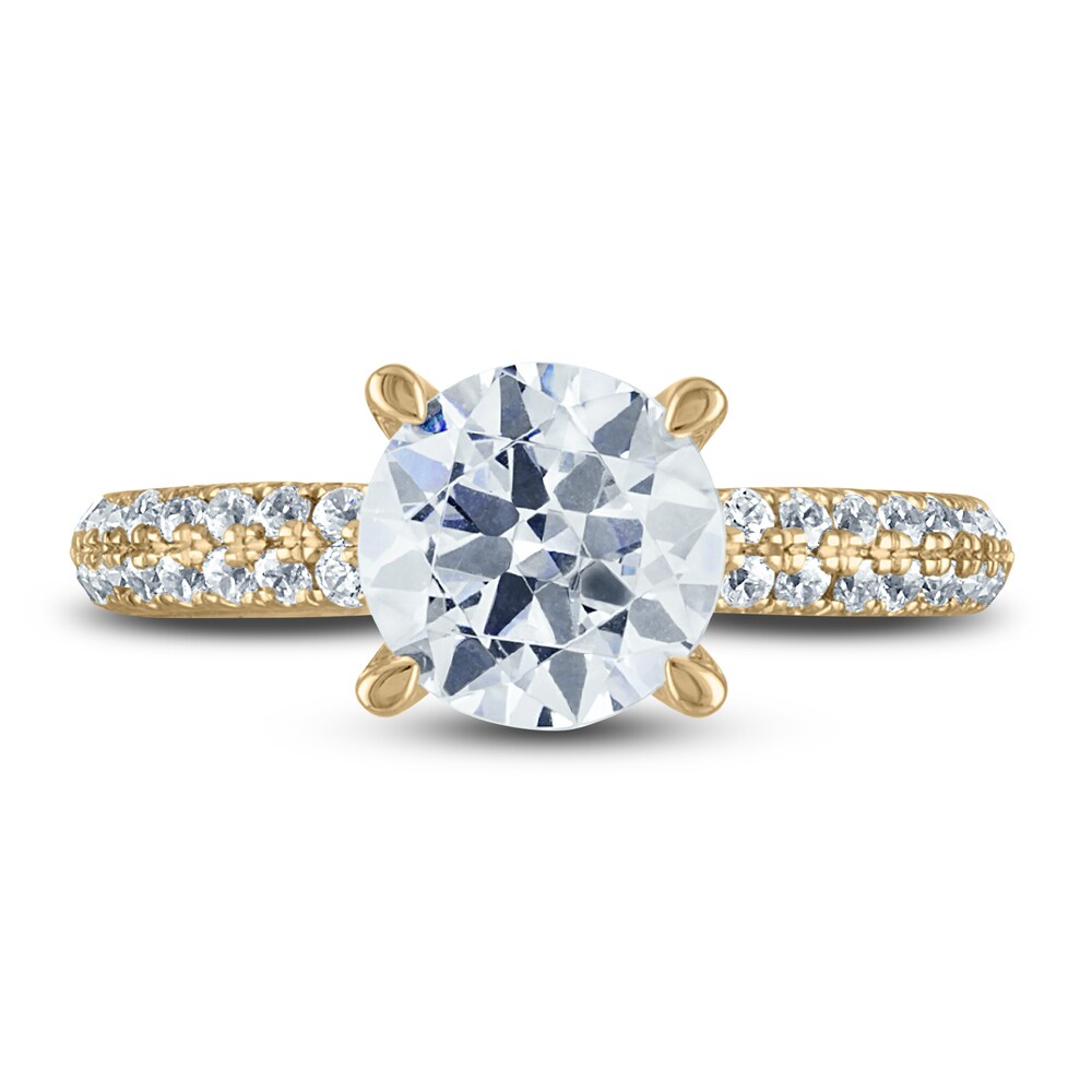 Vera Wang WISH Diamond Engagement Ring 2-1/2 ct tw Round 18K Yellow Gold NDVDxt3l Vera Wang WISH Diamond Engagement Ring 2-1/2 ct tw Round 18K Yellow Gold NDVDxt3l