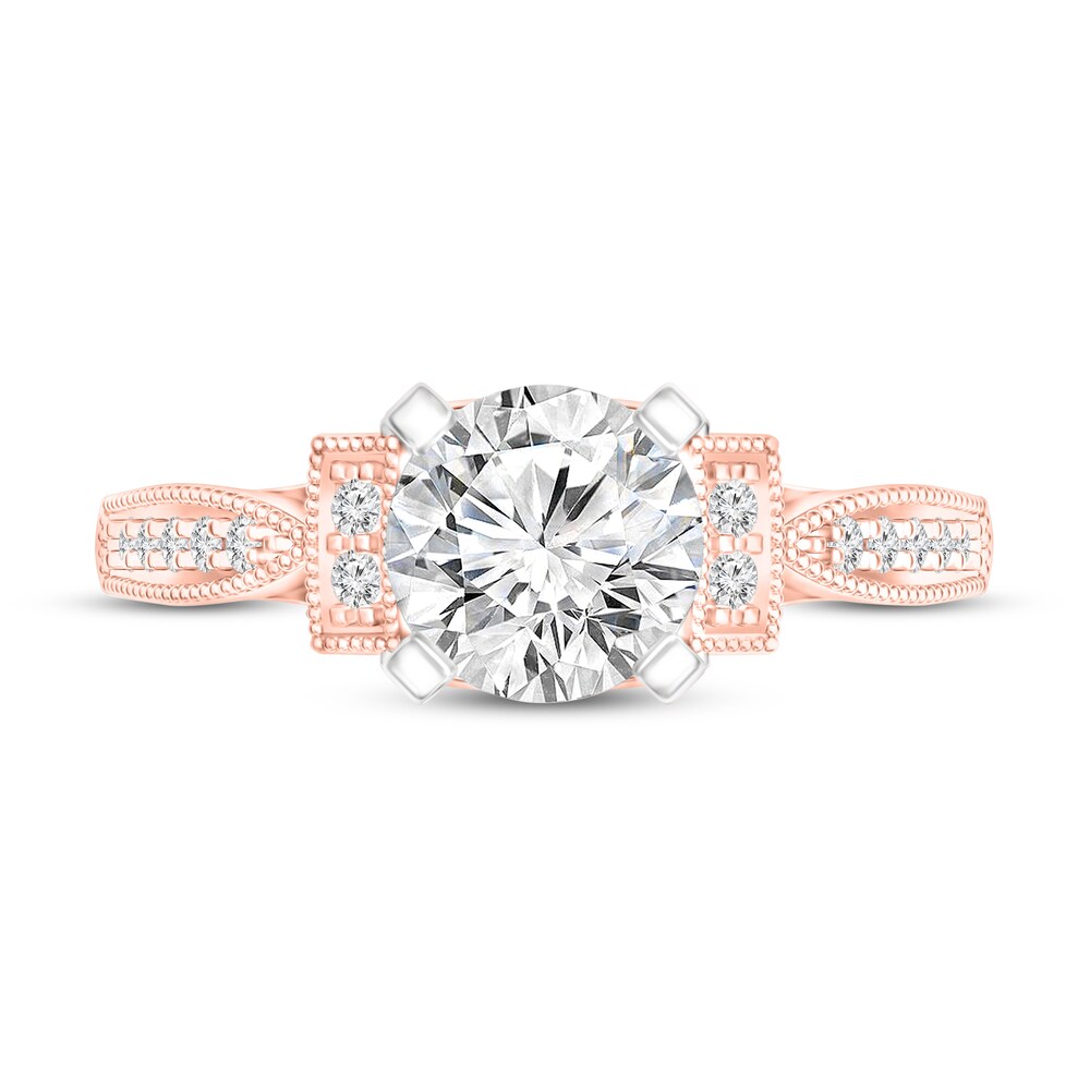 Diamond Ring 1-1/10 ct tw Round 14K Rose Gold NJpHILnt
