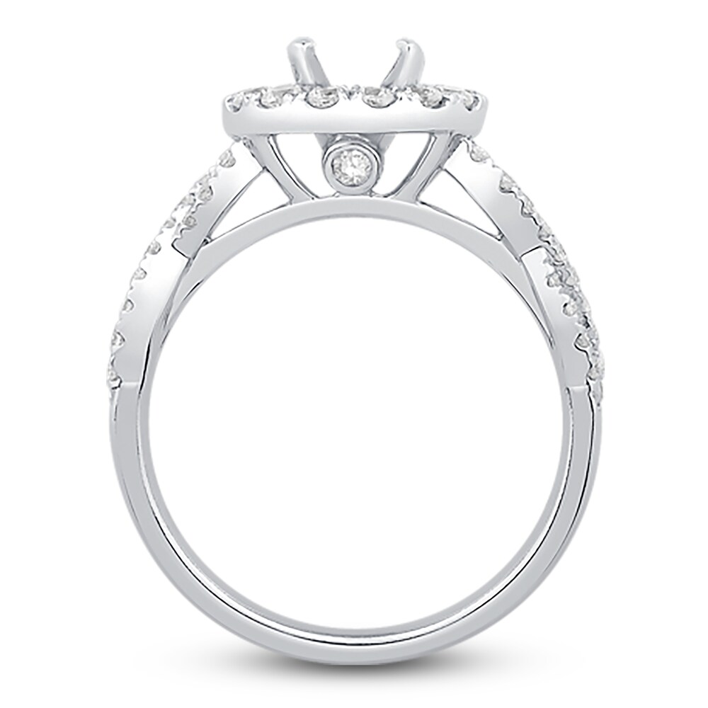 Engagement Ring 3/4 ct tw Round 14K White Gold NW4SE05v Engagement Ring 3/4 ct tw Round 14K White Gold NW4SE05v