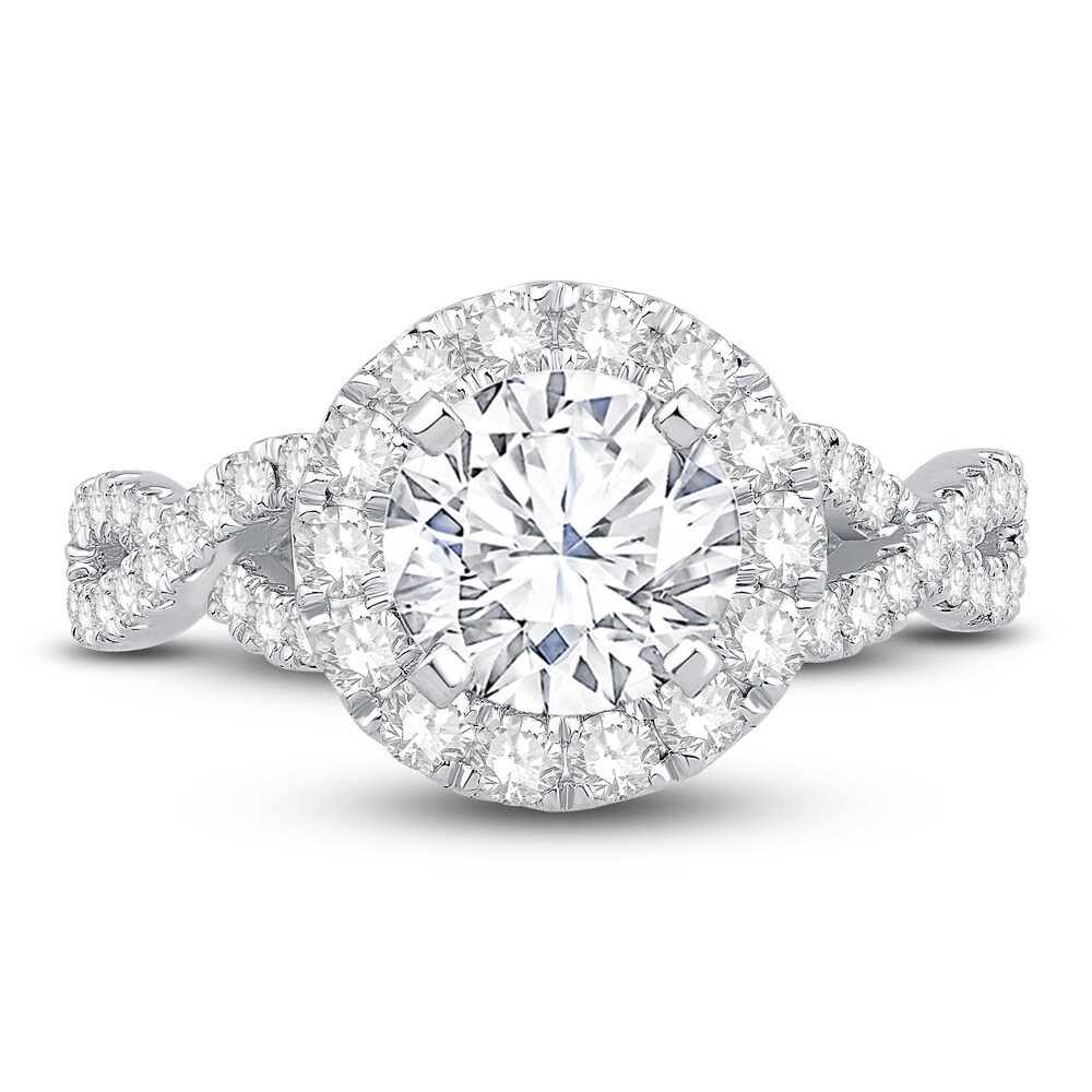 Engagement Ring 3/4 ct tw Round 14K White Gold NW4SE05v Engagement Ring 3/4 ct tw Round 14K White Gold NW4SE05v