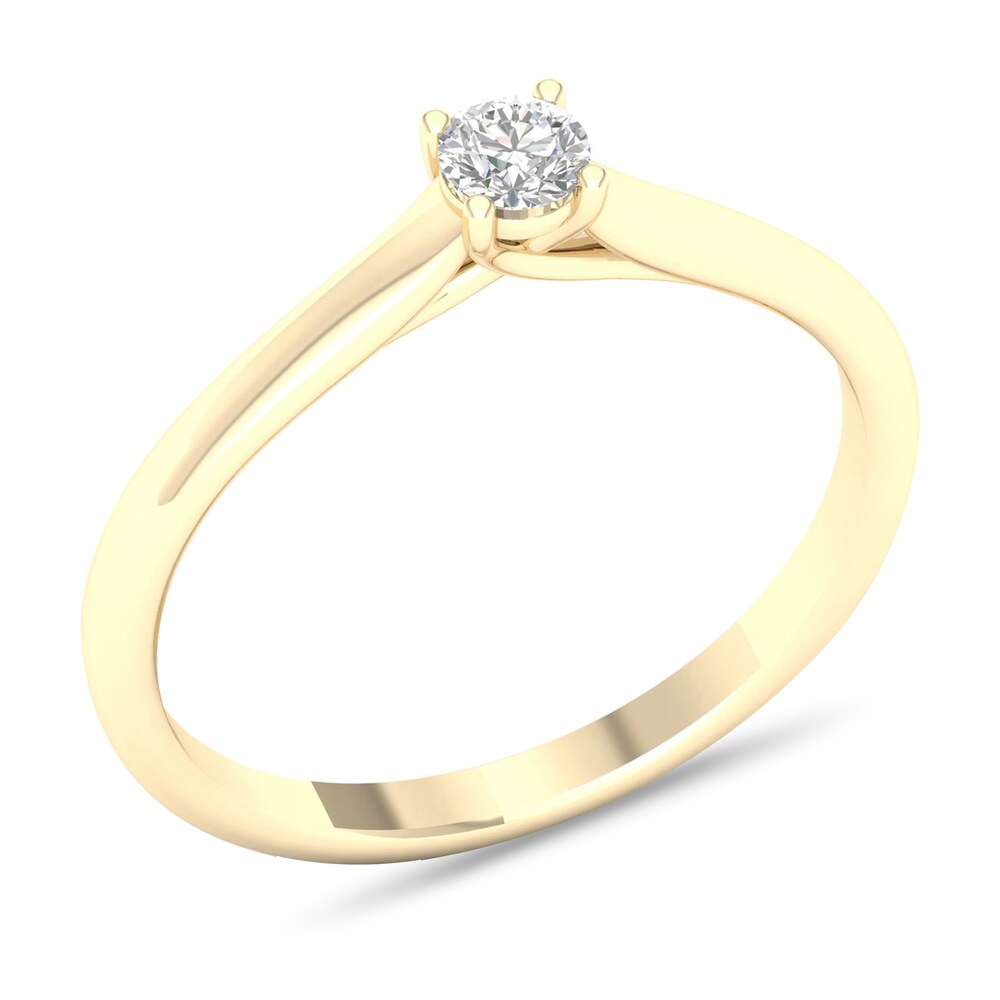 Diamond Solitaire Ring 1/6 ct tw Round-cut 14K Yellow Gold (SI2/I) No1XYAJ9 Diamond Solitaire Ring 1/6 ct tw Round-cut 14K Yellow Gold (SI2/I) No1XYAJ9