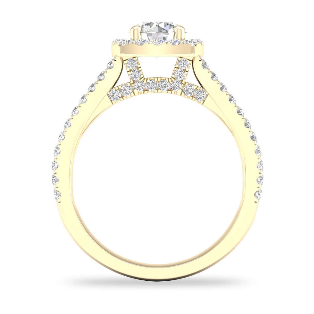 Diamond Ring 1-1/2 ct tw Round-cut 14K Yellow Gold NsNDvIRA Diamond Ring 1-1/2 ct tw Round-cut 14K Yellow Gold NsNDvIRA