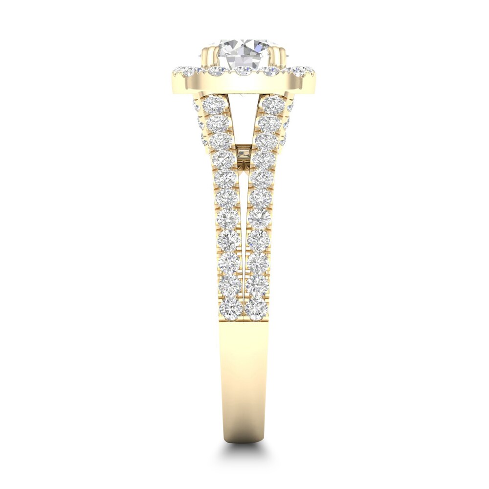 Diamond Ring 1-1/2 ct tw Round-cut 14K Yellow Gold NsNDvIRA Diamond Ring 1-1/2 ct tw Round-cut 14K Yellow Gold NsNDvIRA