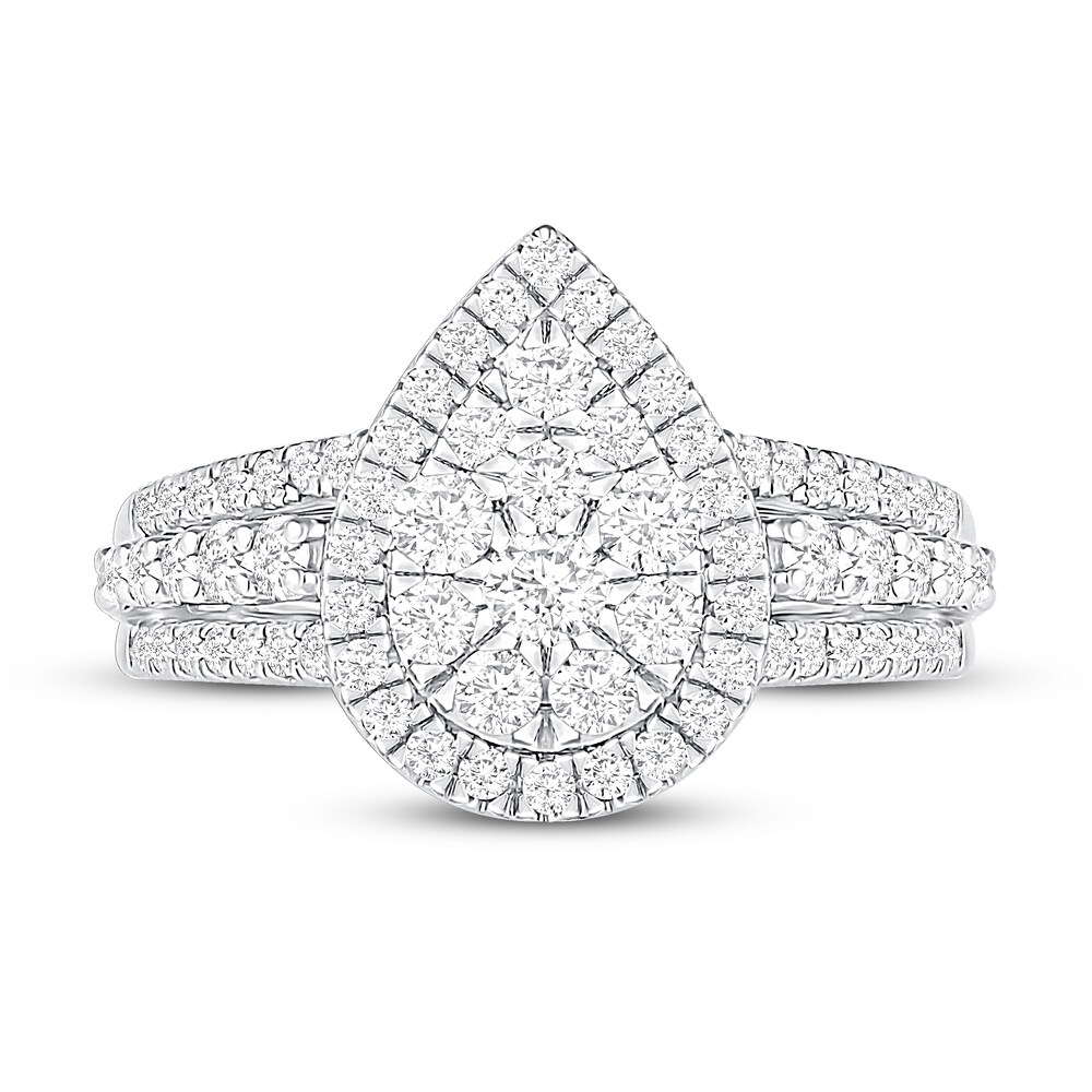 Diamond Engagement Ring 1 ct tw Round 14K White Gold O7ZOsPbc