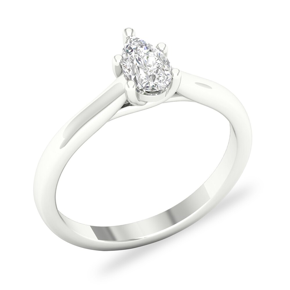 Diamond Solitaire Ring 1/2 ct tw Pear-shaped Platinum (SI2/I) OJJPe0k8 Diamond Solitaire Ring 1/2 ct tw Pear-shaped Platinum (SI2/I) OJJPe0k8