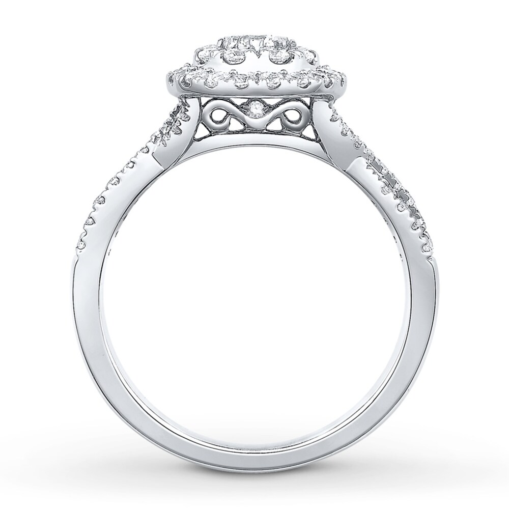 Diamond Bridal Set 1 carat tw Round-cut 14K White Gold OKNir5pr Diamond Bridal Set 1 carat tw Round-cut 14K White Gold OKNir5pr