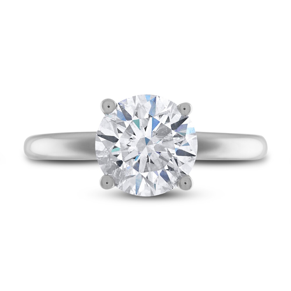 Diamond Solitaire Engagement Ring 1-1/2 ct tw Round 14K White Gold (I2/I) OMajOfUi Diamond Solitaire Engagement Ring 1-1/2 ct tw Round 14K White Gold (I2/I) OMajOfUi