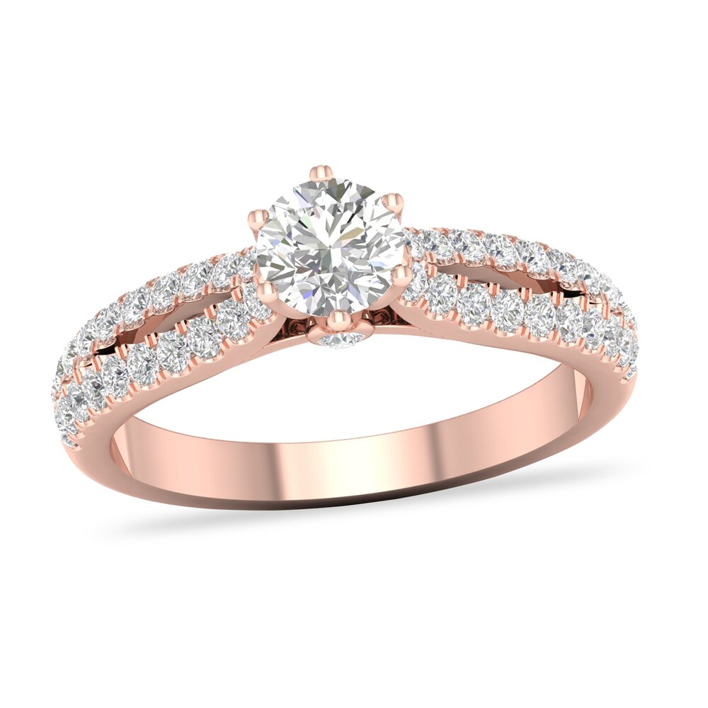 Diamond Ring 3/4 ct tw Round-cut 14K Rose Gold ON2cJPys Diamond Ring 3/4 ct tw Round-cut 14K Rose Gold ON2cJPys