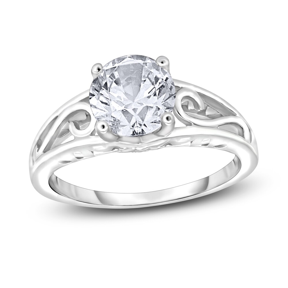 Diamond Solitaire Scroll Engagement Ring 1/2 ct tw Round 14K White Gold (I2/I) OpUr2Gq3 Diamond Solitaire Scroll Engagement Ring 1/2 ct tw Round 14K White Gold (I2/I) OpUr2Gq3