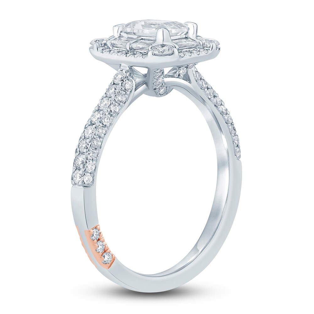Pnina Tornai Diamond Engagement Ring 1-1/3 ct tw Emerald/Baguette/ Round 14K Two-Tone Gold P86Xcf7S Pnina Tornai Diamond Engagement Ring 1-1/3 ct tw Emerald/Baguette/ Round 14K Two-Tone Gold P86Xcf7S