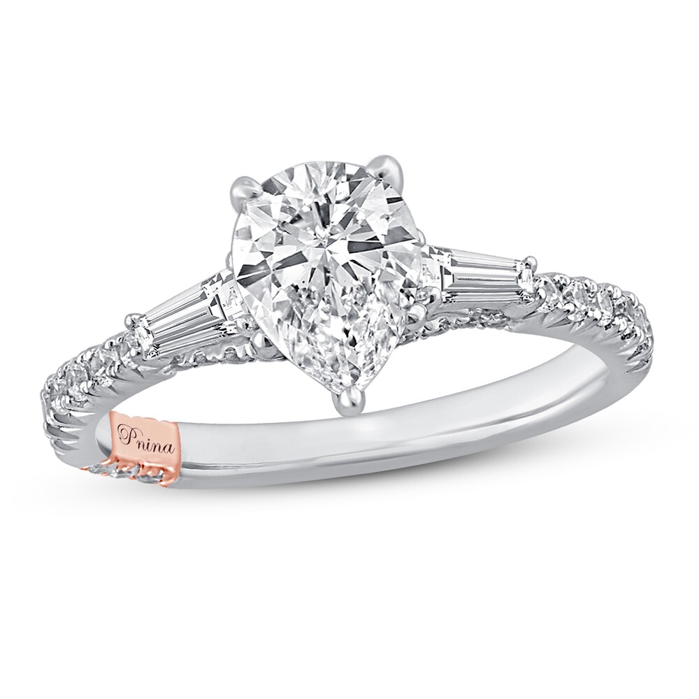 Pnina Tornai It's Raining Love Diamond Engagement Ring 1-3/8 ct tw Pear-shaped/Baguette/Round 14K White Gold PK2QEpt0 Pnina Tornai It's Raining Love Diamond Engagement Ring 1-3/8 ct tw Pear-shaped/Baguette/Round 14K White Gold PK2QEpt0