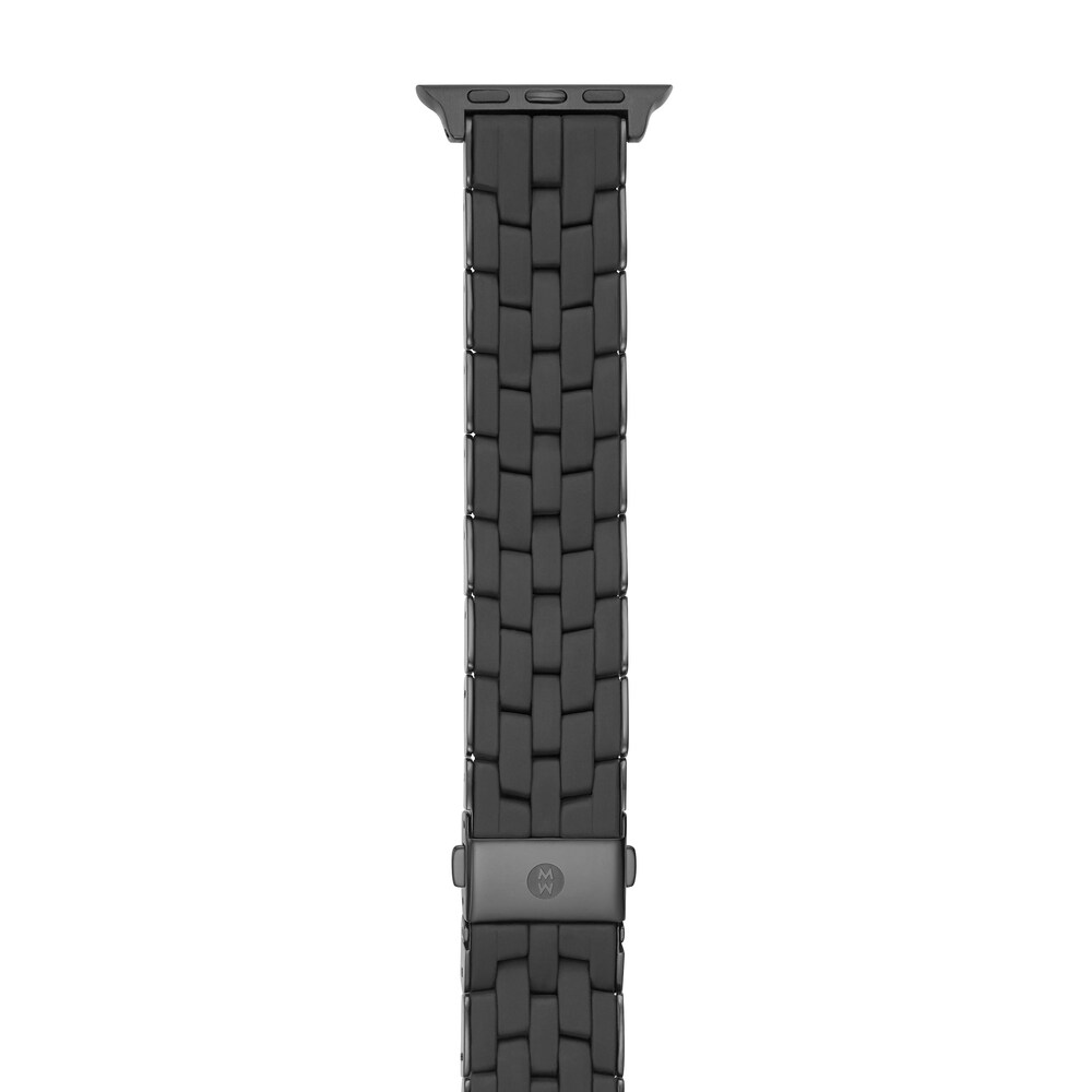 MICHELE Black Silicone Link Watch Strap MS20GP479001 PSkOeigz MICHELE Black Silicone Link Watch Strap MS20GP479001 PSkOeigz