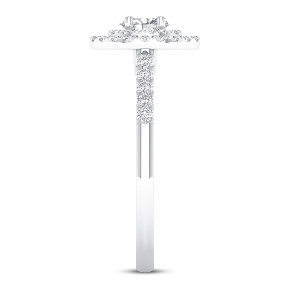 Diamond Promise Ring 1/2 ct tw 10K White Gold PTJk1aXX Diamond Promise Ring 1/2 ct tw 10K White Gold PTJk1aXX