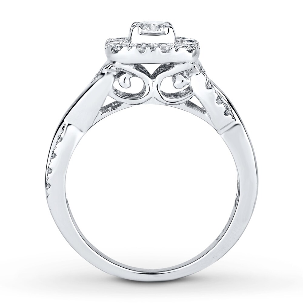 Diamond Engagement Ring 5/8 ct tw Round-cut 14K White Gold PancQ3rx Diamond Engagement Ring 5/8 ct tw Round-cut 14K White Gold PancQ3rx