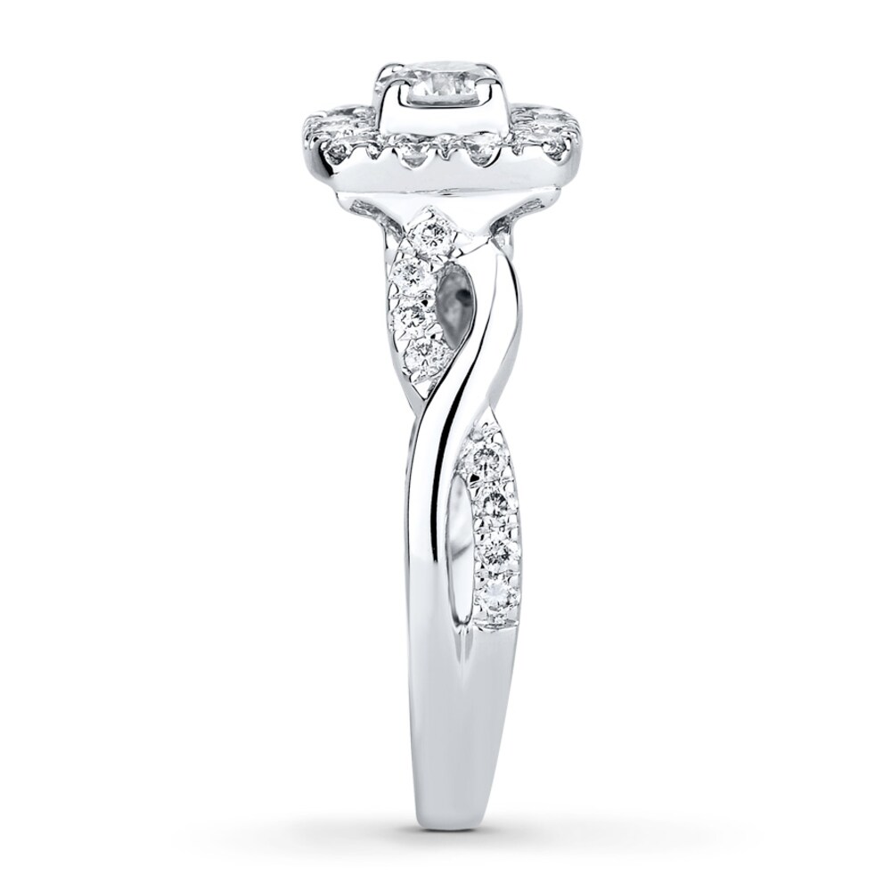 Diamond Engagement Ring 5/8 ct tw Round-cut 14K White Gold PancQ3rx Diamond Engagement Ring 5/8 ct tw Round-cut 14K White Gold PancQ3rx