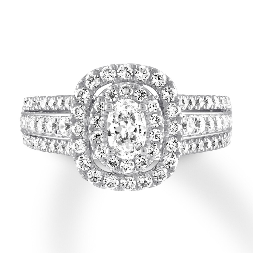 Vera Wang WISH Oval Diamond Ring 1-3/8 ct tw 14K White Gold Pn9Cbrcw Vera Wang WISH Oval Diamond Ring 1-3/8 ct tw 14K White Gold Pn9Cbrcw