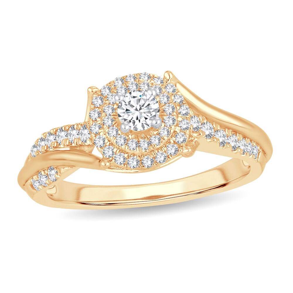Diamond Ring 1/2 ct tw Round 14K Yellow Gold Pn9qvZIC Diamond Ring 1/2 ct tw Round 14K Yellow Gold Pn9qvZIC