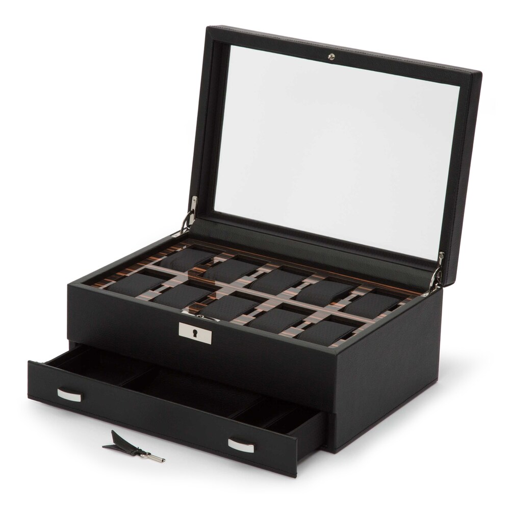 WOLF Roadster 10PC Watch Box with Drawer Q03Td1i9 WOLF Roadster 10PC Watch Box with Drawer Q03Td1i9