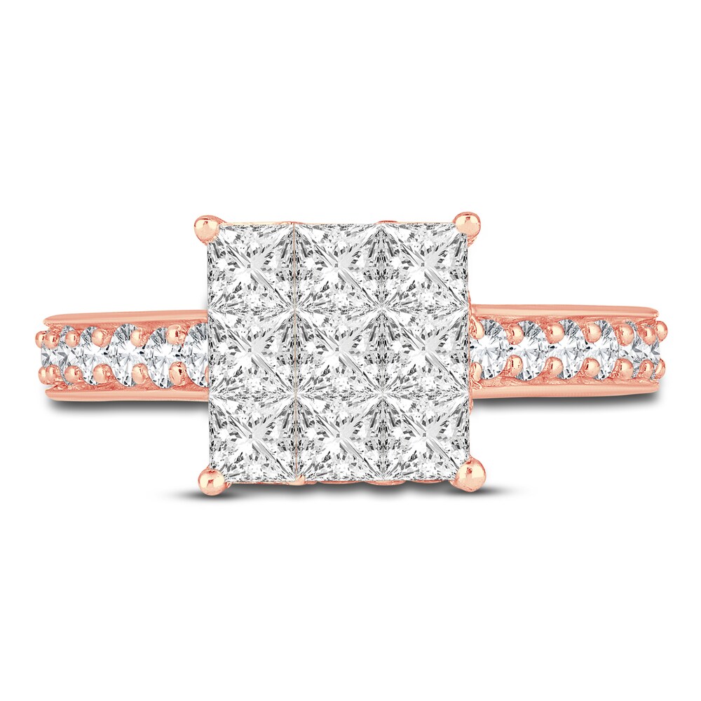 Diamond Engagment Ring 1-3/4 ct tw Round 14K Rose Gold Q2DXEJMt Diamond Engagment Ring 1-3/4 ct tw Round 14K Rose Gold Q2DXEJMt