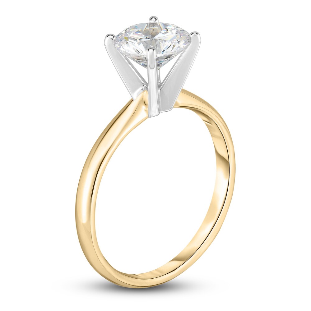 Diamond Solitaire Engagement Ring 1/2 ct tw Round 14K Yellow Gold (I2/I) QHusbDUR Diamond Solitaire Engagement Ring 1/2 ct tw Round 14K Yellow Gold (I2/I) QHusbDUR