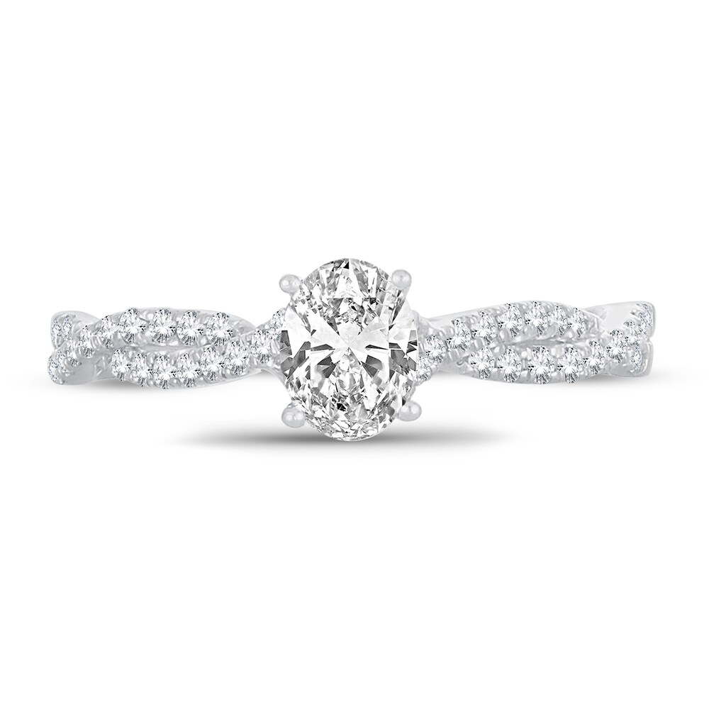 Diamond Ring 3/4 ct tw Oval 14K White Gold QN2n3rjZ Diamond Ring 3/4 ct tw Oval 14K White Gold QN2n3rjZ