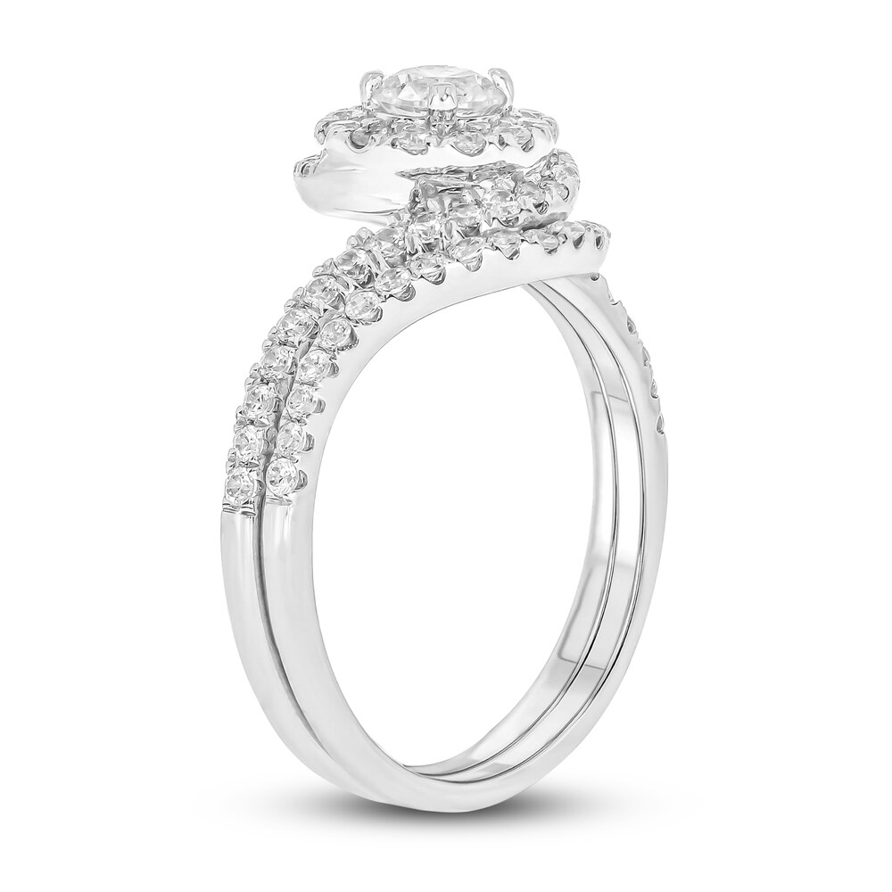 Diamond Bridal Set 1 ct tw Round 14K White Gold QjpckIqb Diamond Bridal Set 1 ct tw Round 14K White Gold QjpckIqb
