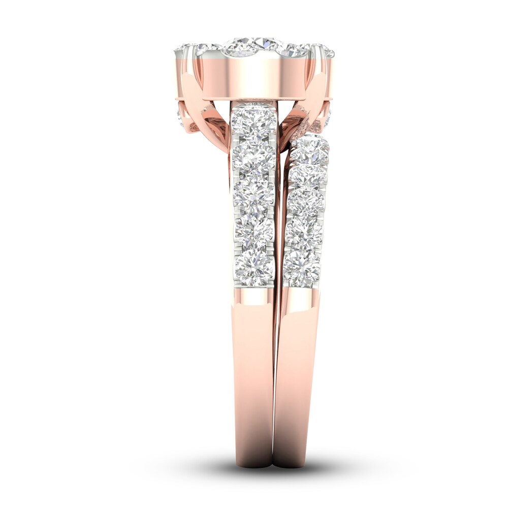 Diamond Bridal Set 2 ct tw Round 14K Rose Gold R4VVIvkx Diamond Bridal Set 2 ct tw Round 14K Rose Gold R4VVIvkx