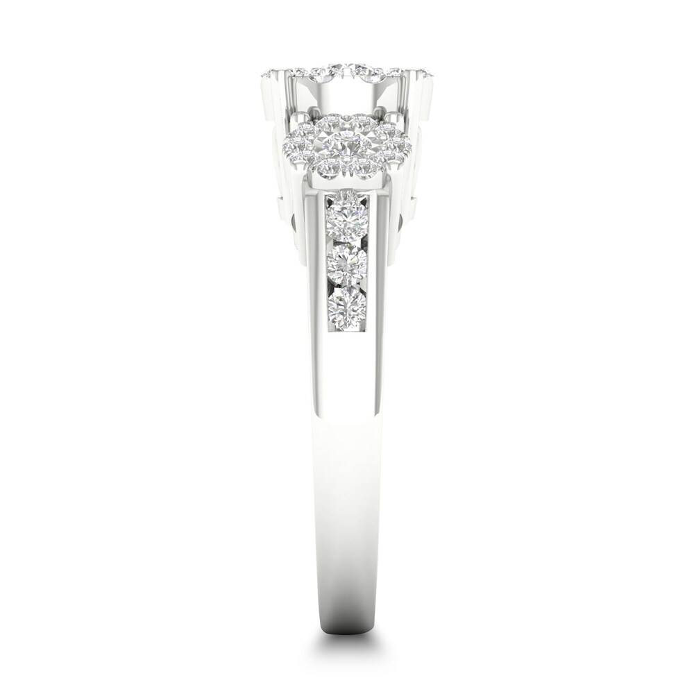 Diamond Ring 3/4 ct tw Round-cut 14K White Gold RBPZicft Diamond Ring 3/4 ct tw Round-cut 14K White Gold RBPZicft