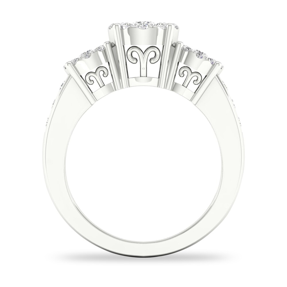 Diamond Ring 3/4 ct tw Round-cut 14K White Gold RBPZicft Diamond Ring 3/4 ct tw Round-cut 14K White Gold RBPZicft
